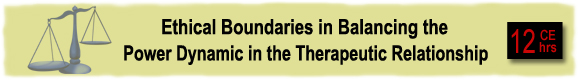 Balancing the Power Dynamic in the Therapeutic Relationship