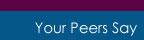 What Your Peers Say